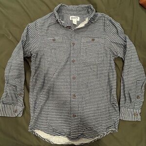 Men’s Duluth Trading Co. Blue Striped Button Down